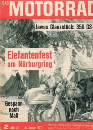 DAS MOTORRAD 2/1970 – Elefantentreffen 1970; Test Jawa 350 GS; FN-Rennmaschinen