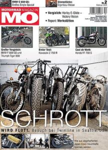 Titelseite: MO 2/2011 – Vergleich Triumph Tiger 800 vs. BMW R 800 GS; Test Triumph Sprint GT