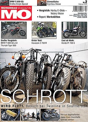 MO 2/2011 – Vergleich Triumph Tiger 800 vs. BMW R 800 GS; Test Triumph Sprint GT