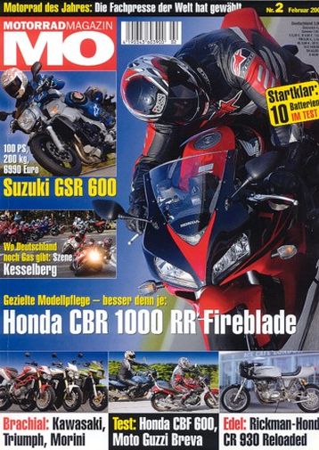 MO 2/2006 – Bimota DB5 1000 mit 68 kW (92 PS) im Vergleichstest; Ducati Paul Smart 1000 mit 68 kW (92 PS) im Vergleichstest