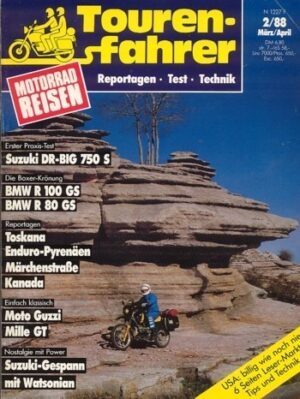 02_2.jpg Tourenfahrer 2/1988 – BMW R 100 GS vs. R 80 GS; Suzuki DR Big 750 S