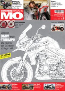 Titelseite: MO 2/2012 – Vergleich BMW R 1200 GS vs. Triumph Tiger Explorer