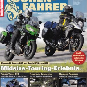 TOURENFAHRER 2/2018 – Suzuki V-Strom 650 mit 52 kW (71 PS) im Vergleichstest, Kawasaki Versys 650 mit 51 kW (69 PS) im Vergleichstest