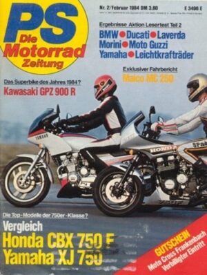 02_212.jpg PS 2/1984 – Honda CBX 750 F mit 67 kW (91 PS) im Vergleichstest, Yamaha XJ 750 mit 64 kW (87 PS) im Vergleichstest