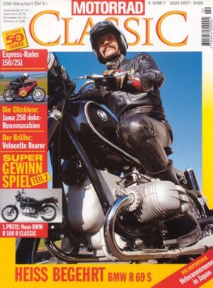Motorrad Classic 02/1995 – BMW R 69 S; Express-Radex; Velocette 500