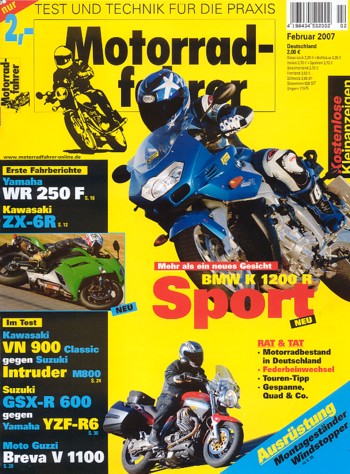 Motorradfahrer 2/2007 – Suzuki GSX-R 600 vs. Yamaha YZF-R6