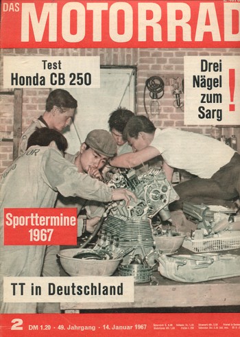02_99.jpg das MOTORRAD 2/1967 – Test Honda CB 250 K0; Aermacchi Ala Verde 5-Gang