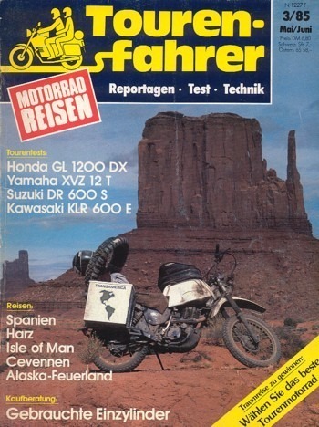 Tourenfahrer 3/1985 – Suzuki DR 600 S vs. Kawasaki KLR 600 E