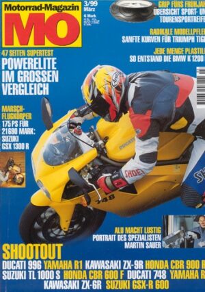 MO 3/1999 – Vergleich Suzuki TL 1000 S vs. Yamaha YZF-R1 vs. Kawasaki ZX-9R Ninja und andere