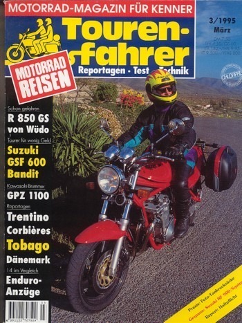 Tourenfahrer 3/1995 – Suzuki GSF 600 Bandit mit 57 kW (78 PS) als Reise-Motorrad, Kawasaki GPZ 1100 mit 74 kW (100 PS) als Reise-Motorrad