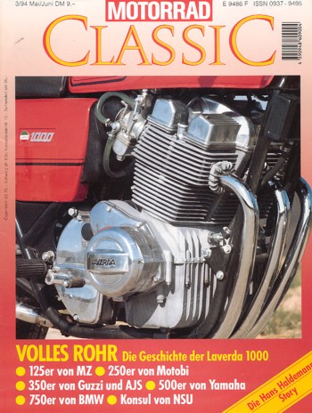 Motorrad Classic 03/1994 – Laverda 1000 3C; AJS 350 Model 16; Motobi 250