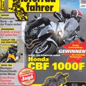 Motorradfahrer 3/2010 – Kawasaki Versys mit 47 kW (64 PS) Test & Technik; Honda CBF 1000 F mit 79 kW (107 PS) Test & Technik