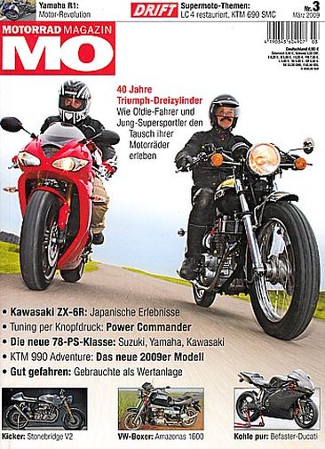 MO 3/2009 – Vergleich Kawasaki ER-6n vs. Yamaha XJ6/XJ6 Diversion vs. Suzuki SFV 650 Gladius