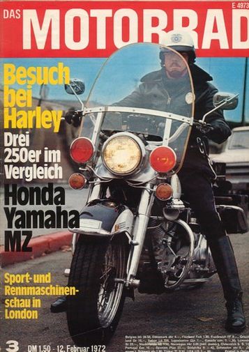 Titelbild: DAS MOTORRAD 3/1972 – Vergleich MZ ETS 250 vs. Yamaha DS-7 vs. Honda CB 250
