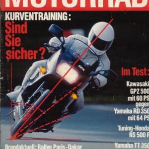 MOTORRAD 3/1987 – Yamaha RD 350 vs. Kawasaki GPZ 500 S; Dauertest Kawasaki GTR 1000
