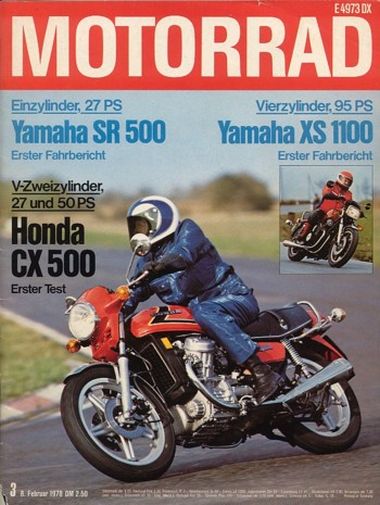 MOTORRAD 3/1978 – Test Yamaha XS 1100; Yamaha SR 500; Test Honda CX 500; Test Laverda 1200