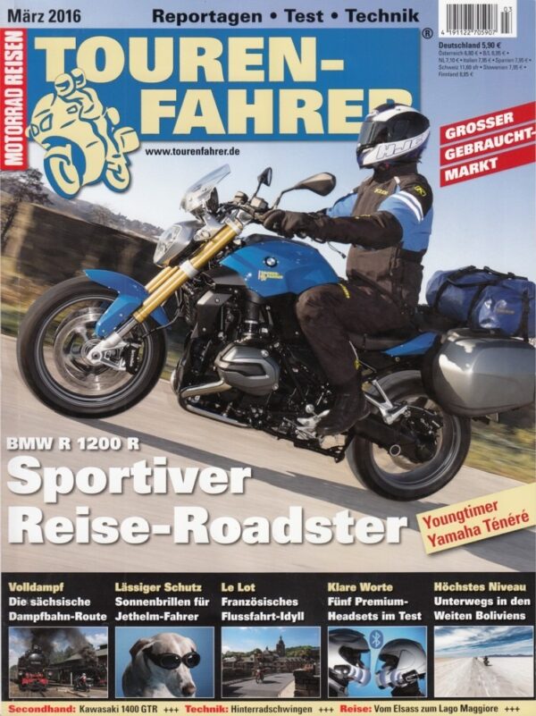 TOURENFAHRER 3/2016 – BMW R 1200 R ; Triumph Street Twin