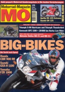 Titelseite: MO 3/1995 – Vergleich Kawasaki Estrella vs. Yamaha SR 500