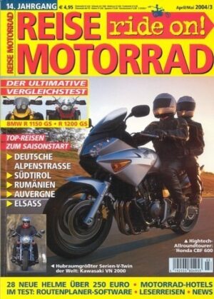 REISE MOTORRAD ride on! 3/2004 – BMW R 1150 GS mit 62,5 kW (85 PS) im Vergleichstest, BMW R 1200 GS mit 72 kW (98 PS) im Vergleichstest
