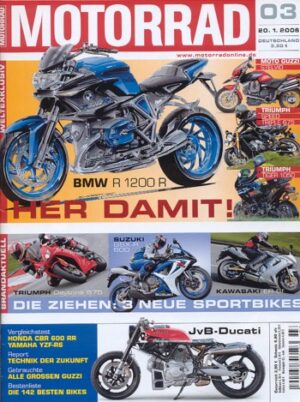MOTORRAD 3/2006 – Vergleich Honda CBR 600 RR vs. Yamaha YZF-R6