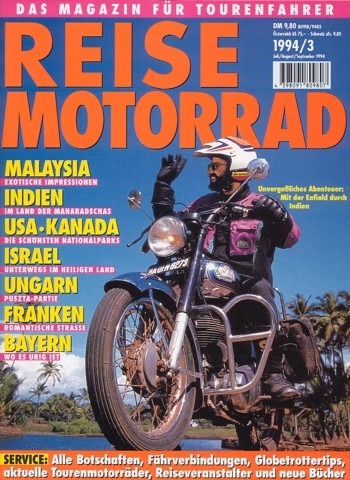 REISE MOTORRAD 3/1994 – BMW R 100 GS, damit unterwegs in den Nationalparks Nordamerikas, Suzuki DR 650, damit unterwegs im Nahen Osten/ Israel