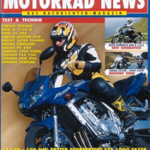 MOTORRAD NEWS 3/2001 – Yamaha FZS 1000 Fazer mit 105 kW (143 PS) Test & Technik; BMW R 1150 R mit 62,5 kW (85 PS) Test & Technik; Suzuki SV 650 mit 52 kW (71 PS) im Vergleichstest