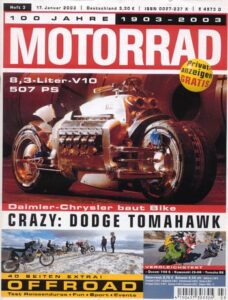 Titelseite: MOTORRAD 3/2003 – Top-Test Harley-Davidson Fat Boy Injection