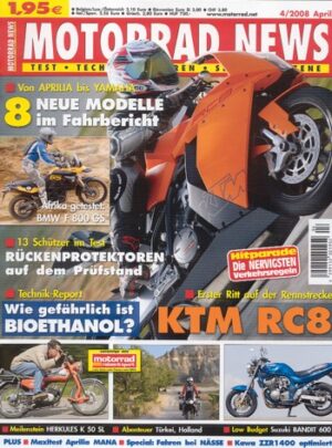 MOTORRAD NEWS 4/2008 – Motorrad Tagestour in Schleswig-Holsteins Norden; Motorrad fahren in den Niederlanden, vom Norden Richtung Süden; Motorradfahren zwischen orientalischem Osten und europäischem Westen