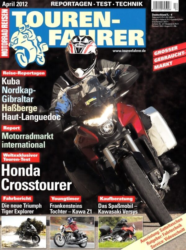 Tourenfahrer 4/2012 – Honda Crosstourer; Triumph Tiger Explorer