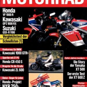 MOTORRAD 4/1986 – 10 Jahre Yamaha XT 500; Fahrbericht Honda CB 450 S, Kawasaki ZL 600