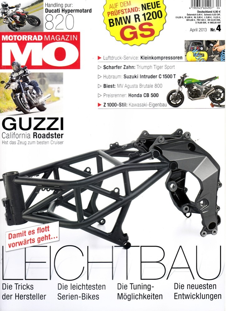 Titelbild: MO 4/2013 – Test MV Agusta Brutale 800; Test Triumph Tiger Sport