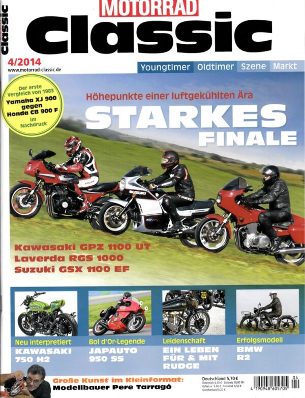 Motorrad Classic 04/2014 – Kawasaki GPZ 1100; Laverda RGS 1000; Suzuki GSX 1100 EF