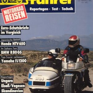 Tourenfahrer 4/1988 – Honda NTV 650 Revere mit 37 kW (50 PS) oder 44 kW (60 PS) im Touren-Test, BMW R 80 GS mit 37 kW (50 PS) Testbericht