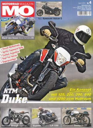 MO 4/2015 – Test Yamaha YZF-R1; Kawasaki Vulcan S; KTM Duke; Yamaha XJR 1300