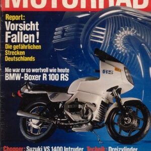 MOTORRAD 4/1987 – Test Suzuki VS 1400 Intruder; BMW R 100 RS; Kawasaki KLR 650