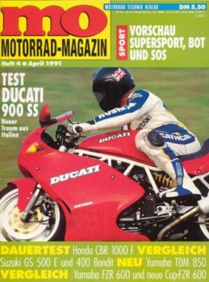 MO 4/1991 – Test Ducati 900 SS; Suzuki GSF 400 Bandit; Yamaha TDM 850; Dauertest Honda CBR 1000 F