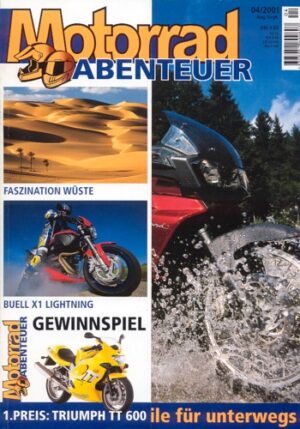 Motorrad Abenteuer 04/2001 – Aprilia Caponord vs. Varadero vs. BMW K 1200 LT