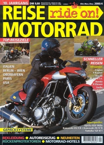 REISE MOTORRAD ride on! 4/2000 – Ducati Monster 900 i.e. mit 57 kW (78 PS) im Vergleichstest