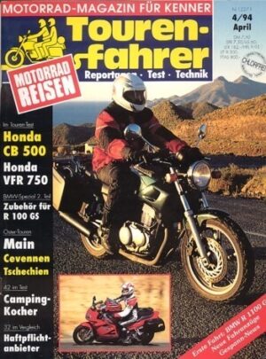 Tourenfahrer 4/1994 – Honda VFR 750 F; Honda CB 500