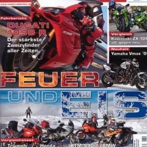 MOTORRAD 4/2008 – Test Ducati 1098 R; Vergleich Kawasaki ZX-10R Ninja 2007/2008