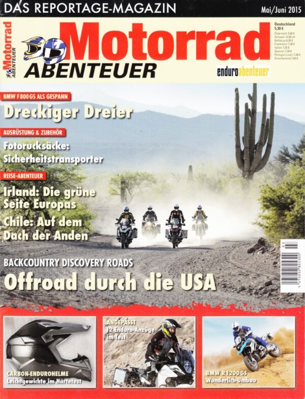 05-06_7.jpg Motorrad ABENTEUER 5/6 2015 – BMW F 800 GS, hier umgebaut zum Ural-Gespann; BMW R 1200 GS, hier von Wunderlich umgebaut