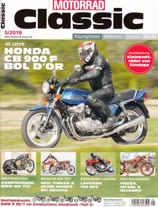 Motorrad Classic 5/2019 – Honda CB 900 F Bol d’Or, Laverda 750 SFC