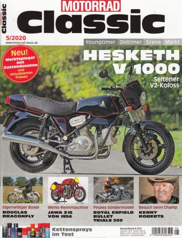 05 Motorrad Classic 5/2020 – Hesketh V 1000, Douglas Dragonfly, Jawa Z15 von 1954