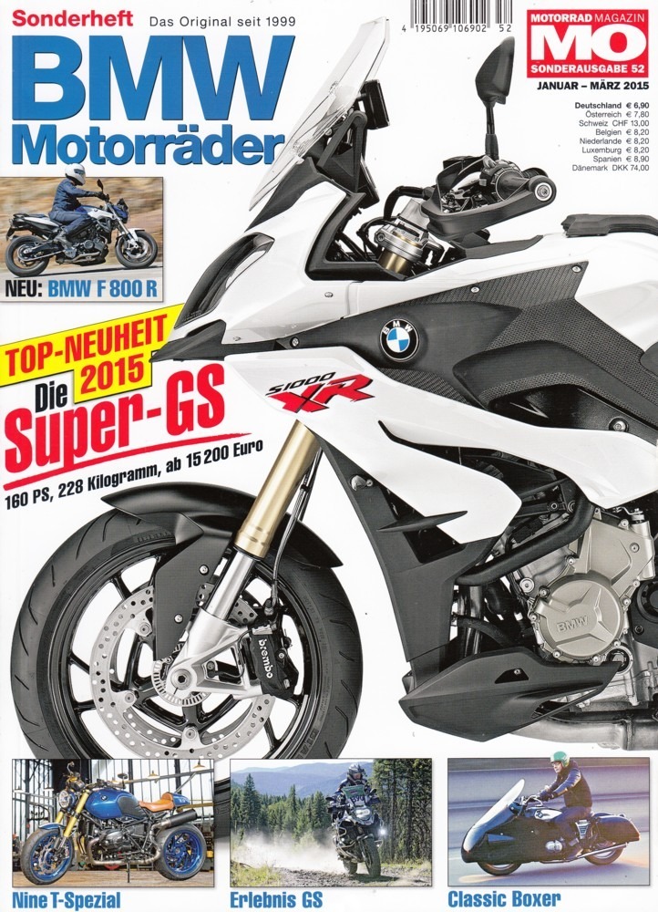 Titelbild: MO BMW Motorräder – S 1000 XR, F 800 R, S 1000 RR – Sonderausgabe 52