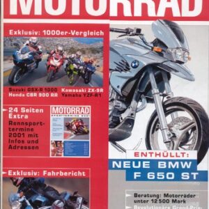 MOTORRAD 5/2001 – BMW R 1150 R; Top-Test Honda CBR 600 F