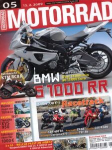 Titelseite: MOTORRAD 5/2009 – Top-Test Honda FireBlade mit ABS; Kult-Bike Münch 4 TTS-E 1200