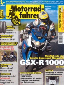 Titelseite: Motorradfahrer 5/2009 – Honda CBF 600 vs. Yamaha XJ6