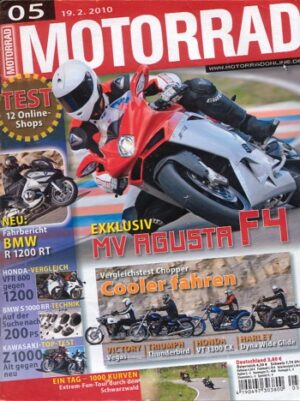 MOTORRAD 5/2010 – Top-Test Kawasaki Z1000 2009/2010; Gebrauchtkauf Suzuki GSX 1400