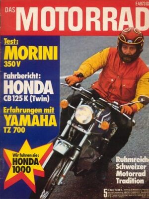 DAS MOTORRAD 5/1975 – Honda CB 125 Disc; Honda GL 1000 Gold Wing; Morini 3 1/2 V