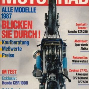MOTORRAD 5/1987 – Test Honda CBR 1000 F; Test Yamaha TZR 250; NSU OSL 351